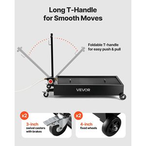 Bandeja de Drenaje de Aceite de Perfil Bajo de 20 Galones con Bomba Eléctrica de 180W y Soporte Plegable de 8.2 pies para Cambio de Aceite en RV - Product Image 5