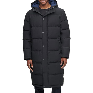 Chaqueta parka extralarga con capucha de tela, abrigo cálido y aislante para invierno, ropa exterior informal para clima frío, chaqueta con capucha gruesa y de varias capas - Product Image 1