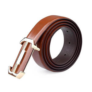 Último Modelo de Cinturón de Cuero para Hombre, Venta al Por Mayor de Fábrica, Cinturón de Cuero Vacuno Antiguo, Retro, Casual, con Hebilla de Aleación, a la Moda - Product Image 4