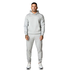 Chándal Informal con Capucha de Invierno para Hombre, de Poliéster/Algodón, de Secado Rápido, Ligero, Transpirable, Ropa Deportiva Urbana, Impresión de Logotipo Personalizado - Product Image 1