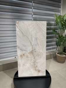 Carreaux de sol et de mur en porcelaine polie imitation pierre Taj Imperia, design moderne, 600x600mm, luxe haut de gamme pour la maison et l'hôtellerie - Product Image 1