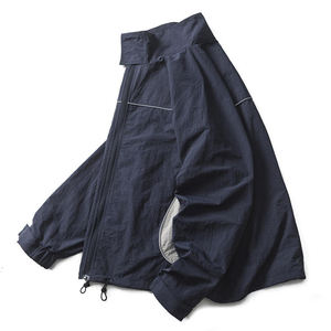 Chaqueta Ligera Personalizada para Hombre, 100% Nailon, Resistente al Agua, Cortavientos, Informal para Exteriores, Venta al Por Mayor, Logotipo OEM, Chaqueta de Nailon para Hombre - Product Image 3