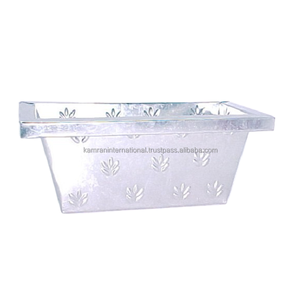 Macetas antiguas de diseño de lujo de Metal gris oscuro para el hogar, jardín y restaurante, accesorios de plantas florales para jardín - Product Image 6