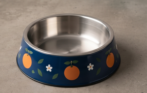 Moderno Tazón de Metal Redondo para Mascotas con Esmalte Naranja, Antideslizante, con Base de Goma, para Perros y Gatos, Venta al por Mayor - Product Image 5