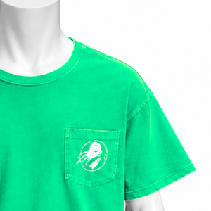 <strong>Lime</strong> <strong>Green</strong> Weathered Pocket Tee Washed Cotton Short Sleeve T <strong>Shirt</strong> Relaxed Loose Fit Chest Pocket Vintage Casual Summer - Product Image 5