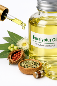 Huile essentielle d'eucalyptus naturelle (99,5%-100%) pour l'aromathérapie et la parfumerie, parfum frais et végétal - Product Image 2