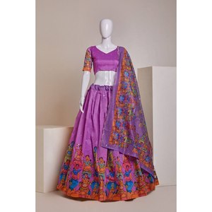 FABULOSO LEHENGA CHOLI DE SEDA CON BORDADO DE LENTEJUELAS Y DUPATTA ROSA - Product Image 1