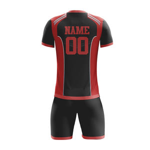 Ensemble complet d'uniformes de football personnalisés pour équipes et clubs avec chaussettes à vendre – Kits de football pour hommes - Product Image 6