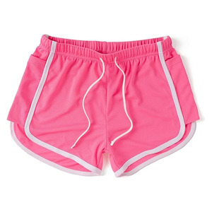 Tenzo Intl Short de sport unisexe 100% polyester, décontracté, à taille haute avec cordon de serrage, séchage rapide, respirant, en maille, pour la gym, la course et l'entraînement - Product Image 1