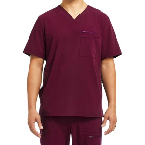 Tela transpirable de alta calidad, perfecta para largas jornadas de trabajo en hospitales y clínicas. Uniforme quirúrgico unisex con logotipo personalizado y talla a medida. - Product Image 1
