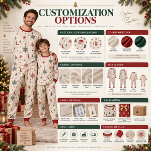 Ensemble de pyjamas en flanelle imprimée de Noël, manches longues, deux pièces, assortis pour la famille, vêtements de nuit d'hiver, doux et confortables, longueur intégrale - Product Image 4