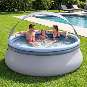 Piscina Gonfiabile per Bambini in PVC da Esterno con Tettoia Parasole, Forma Personalizzabile - Product Image 3