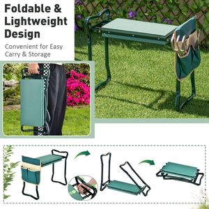 Robusto Ginocchiera Pieghevole da Giardino con Cuscino, Accessori per Giardinaggio - Product Image 6