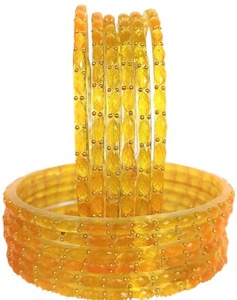 Juego de Brazaletes de Cristal con Diseño de Gotas de Lluvia, Acabado Brillante y Suave, Joyería Tradicional para Mujeres y Niñas - Product Image 2