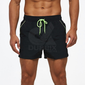 Shorts de sport pour homme à taille mi-haute, séchage rapide, en tissu Oxford respirant, avec devant tricoté élastique, style Bermuda, pour fitness, course, entraînement et usage décontracté - Product Image 5