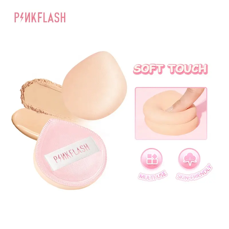PINKFLASH T11 Latex Free Cosmetic Powder Puff Teardrop-shaped Makeup Puff Soft Powder Puff