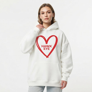 Sudadera con Capucha Extra Grande para Mujer, de Algodón Grueso, con Logotipo Personalizado en la Parte Delantera, Estilo Casual y Urbano - Product Image 6
