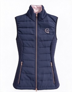<b>Women</b>’s Quilted Equestrian Riding Vest – Lightweight <b>Thermal</b> Puffer Bodywarmer with Rose Gold Hardware for Outdoor Sports - Product Image 4