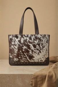 Bolso Tote Casual de Alta Gama, Cuero Genuino, Color Sólido, Cierre de Cremallera, Gran Capacidad, Bolso de Hombro para Mujer LTB-0429 - Product Image 5