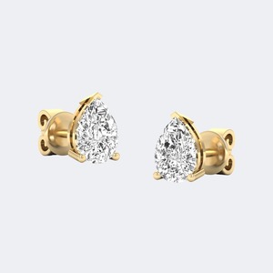 Pendientes de Plata de Ley 925 con Diamantes Cultivados en Laboratorio en Forma de Pera para Mujer, Lujosos, 1.00CTW, Certificados, Color EF, Pureza VS VVS, Joyería Fina - Product Image 3