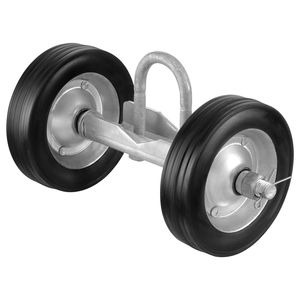 Kit per Cancello Scorrevole Resistente da 6FT, Hardware Universale per Cancelli Scorrevoli con Rulli, Ruote e Rulli Guida, Accessorio per Porte e Finestre - Product Image 1