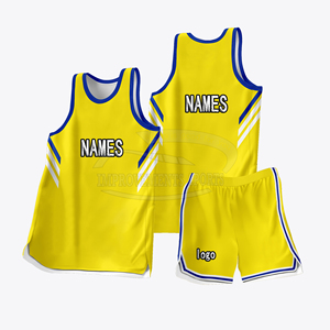 Personalizado bajo MOQ equipo de baloncesto Jerseys nuevo diseño transpirable malla baloncesto uniforme conjunto - Product Image 2