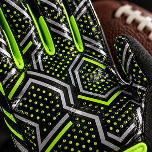 Guantes de Fútbol Americano OEM ODM Diseño Personalizado Antideslizantes Deportivos para Hombre Todas las Temporadas Poliéster Cierre de Gancho y Bucle - Product Image 3
