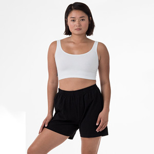 Shorts deportivos sexys para mujer, de cintura media, transpirables, de corte regular, cómodos, ecológicos, de secado rápido, de algodón sólido, para gimnasio. - Product Image 2
