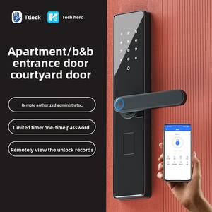 Serrure Intelligente TTLOCK App, 6 Modes de Déverrouillage, Carte Mémoire en Aluminium, Haute Sécurité Classe C pour Locations de Maison, Locations Vacances, Appartements - Product Image 1