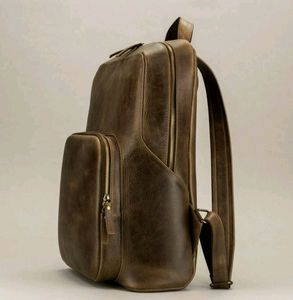 Custom Durable Large Capacity Candy Pattern Unisex Waxed Canvas <b>Backpack</b>-Vintage Style Trending Design for Students Outdoor Use - Product Image 2