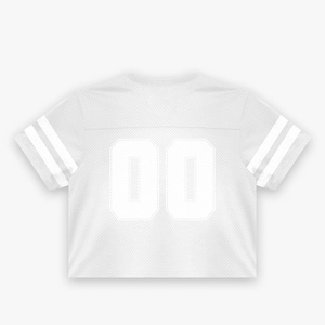 Women's Black <b>Mesh</b> <b>Crop</b> <b>Top</b> Short Sleeve Crew Neck Sporty Style Number 00 Breathable Regular Fit All Seasons - Product Image 4