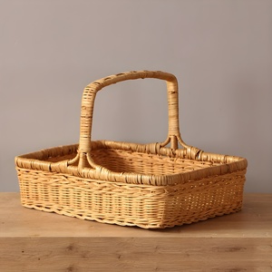 Premium Quality Handwoven Rattan Picnic <b>Baskets</b> <b>Cheap</b> Price for Wholesale Camping Supply Hamper <b>Basket</b> - Product Image 1
