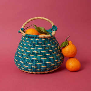 Sustainable Handwoven Bolga <b>Basket</b> Natural Color Seagrass Durable Folding Multifunction <b>with</b> <b>Lid</b>/Handles EU Wholesale - Product Image 5