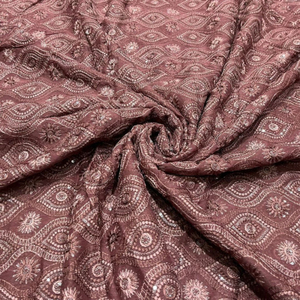 Premium Sequence Embroidery Fabric For Women Fashion Wear Designer Garments Party Wear Dresses Kaftan Abaya Bridal Wear - Product Image 2
