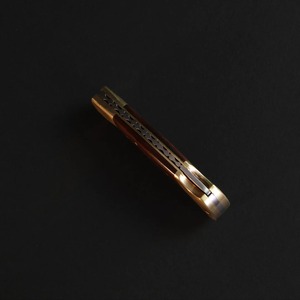 Cuchillo Plegable de Acero de Damasco Personalizado OEM DIY con Mango de Hueso y Latón, Cuchillo de Bolsillo Hecho a Mano, Funda de Cuero, Regalo EDC para Exteriores - Product Image 5