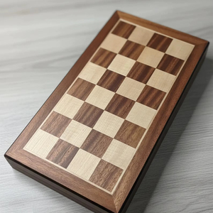 ILAHI's Eco-Friendly Rustic Polished Rectangle <b>Chess</b> <b>Board</b> Game 100% Handmade Pure Wood Animal/Love Style Customized Size <b>Chess</b> - Product Image 1