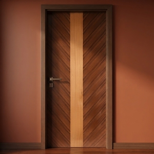Porte battante coulissante en bois plaqué, ouverture latérale, usage intérieur, appartement, bureau, villa, isolation acoustique, bien scellée - Product Image 2