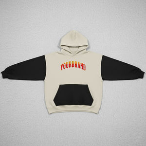 Vente en gros de sweats à capuche en molleton pour hommes, vêtements décontractés, logo brodé personnalisé, 100% coton, coupe ample, confortables, épaules tombantes - Product Image 4