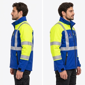 Veste de sécurité réfléchissante, vêtements de travail, matériau durable, léger, coupe confortable, vêtements de sécurité pour la construction et les activités de plein air, personnalisable - Product Image 5
