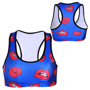 Brassière de sport pour femme, couleur unie, col en V, bretelles respirantes, débardeur de yoga et fitness pour l'été, course à pied, bonnets triangulaires, logo tissé - Product Image 5