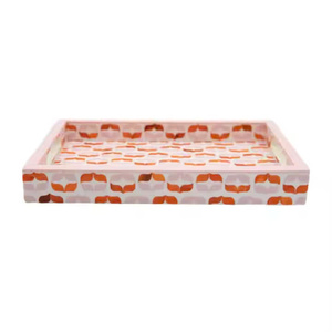 Wholesale rectangular mother-of-pearl inlaid <b>trays</b> <b>for</b> cups. Kitchen and household serving <b>trays</b>, various designs. - Product Image 6