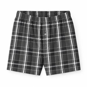 Calzoncillos Boxer a Cuadros para Hombre, 100% Algodón, Transpirables, de Tiro Medio - Product Image 3