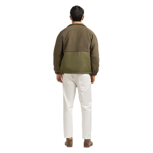 Veste polaire 100 % coton pour homme, 340 GSM, épaisse, chaude pour l'hiver, respirante, séchage rapide, écologique, demi-zip, pour l'aventure en extérieur - Product Image 5