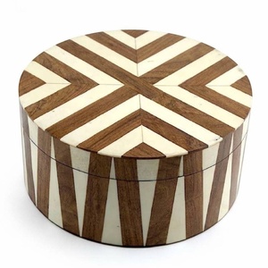 High Quality Bone Inlay and Wood Handcrafted <b>Trinket</b> <b>Box</b> Bone Inlay Jewelry <b>Box</b> Bone Decorative Storage <b>Box</b> in Wholesale Price - Product Image 1