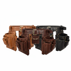 Ceinture à outils professionnelle en cuir robuste pour la construction, avec ceinture de taille personnalisée OEM durable, ceintures à outils en cuir de qualité supérieure à vendre - Product Image 2