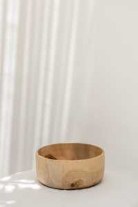 ชามไม้ทำมือสำหรับใส่ผลไม้และของว่าง ดีไซน์วาบิซาบิ ของตกแต่งบ้าน - Product Image 1