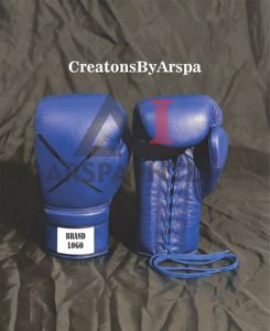 Gants de boxe de sparring blancs à lacets, fabriqués en usine, neufs, de qualité supérieure, style gagnant, les plus vendus, à doigts entiers - Product Image 3