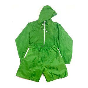 NANJU INTERNATIONAL Unisex Color Blocking Hooded Tracksuit Plus Size Purple Green <b>White</b> Polyester Sporty Zipper Closure Winter - Product Image 2