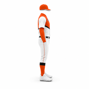 Uniforme de baseball personnalisé unisexe, jersey en polyester à blocs de couleur, manches courtes, pantalon à fermeture boutonnée, OEM ODM - Product Image 4