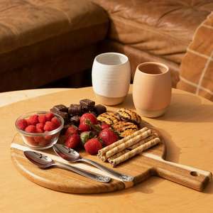 Tabla Redonda de Madera para Servir, 1.3 cm de Grosor, Fácil de Limpiar - Product Image 1